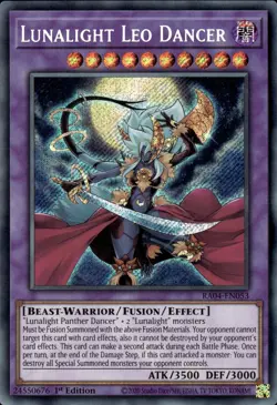 Lunalight Leo Dancer - Secret Rare 1st Edition RA04-EN053 - NM - YuGiOh - Image 1
