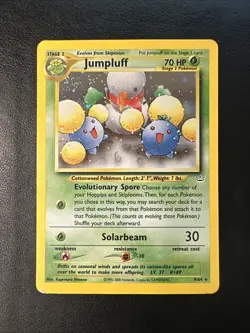 Jumpluff [LP] 9/64 Pokemon Neo Revelation Unlimited Holo Rare Card WOTC - Image 1