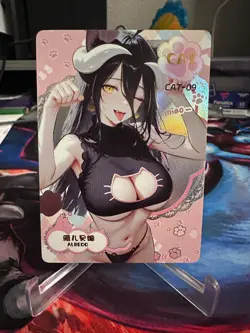Goddess Story Femme Fatale Albedo CAT-09 Overlord Anime Waifu Card Thick - Image 1