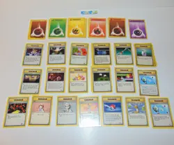 Pokemon Trading Card Game Official Folder + 95 Vintage Cards TCG 1999 Bundle lot - Image 4