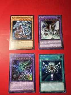 1ST EDITIONS Yu-Gi-Oh! Lot of 4 Cards ALL IN EX+ Condition! Blue-Eyes, Reborn - Image 1