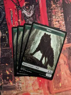 MTG Card : (4x) Wolf TOKEN (Core Set 2020) - Image 1