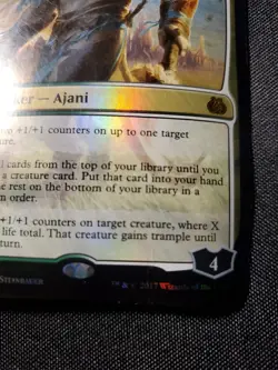 Ajani Valiant Protector Aether Revolt Curl Dmg Magic Gathering MTG See Pics - Image 2