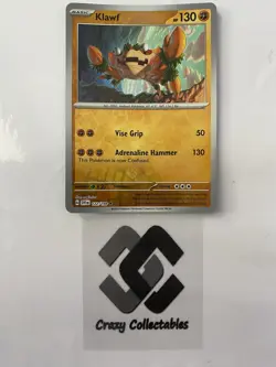 Pokemon Cards Klawf 122/198 Scarlet And Violet Reverse Holo Mint Card - Image 1