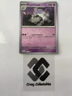 Pokemon Cards Houndstone 106/198 Scarlet And Violet Reverse Holo Mint Card - Image 1