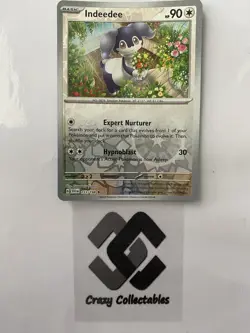 Pokemon Cards Indeedee 153/198 Scarlet And Violet Reverse Holo Mint Card - Image 1