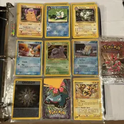 Pokemon Cards Binder Collection Lot 130+ Cards WOTC Neo Base Jungle Fossil Holo - Image 1