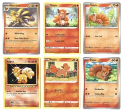 Vulpix Ninetales Pokemon Card Collection Set of 6 Holo Rare - Image 1