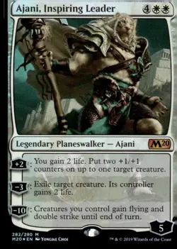 Core Set 2020 #282 Ajani, Inspiring Leader - Image 1