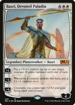 Basri, Devoted Paladin Foil - Core Set 2021 MTG-LP - Image 1