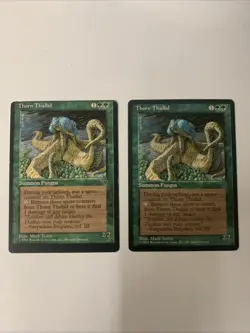 Magic the Gathering MTG Misprint Miscut Thorn Thallid Fallen Empires - Image 1
