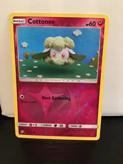 Cottonee 143/236 Reverse Holo Common Pokemon Unified Minds - Image 1