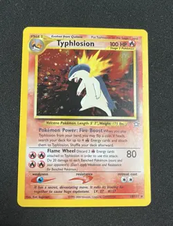 Pokemon Typhlosion 18/111 Holo Neo Genesis Unlimited NM - Image 1