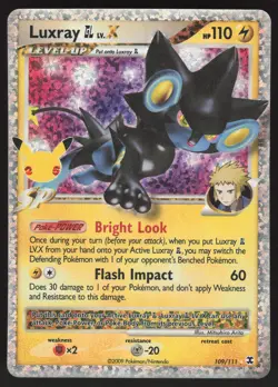 Luxray GL LV.X 109/111 Pokemon TCG Celebrations: Classic Collection NM/VLP - Image 1