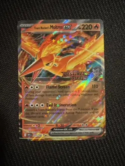 Pokemon TCG Team Rocket's Moltres ex Destined Rivals Stamped UPC Promo Set - Image 2