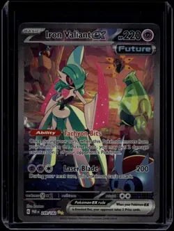 Pokemon TCG Iron Valiant ex 249/182 Paradox Rift Special Illustration NM - Image 1