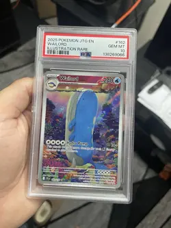 Pokemon Journey Together Wailord 162/159 PSA 10 Gem Mint Illustration Rare - Image 1