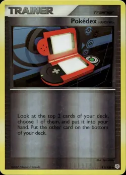 Pokedex 111/130 Reverse Holo DP Diamond and Pearl Base Pokemon - Image 1
