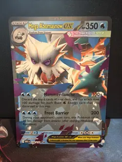 Pokemon TCG Mega Abomasnow ex 036/132 Mega Evolution Double Rare Holo NM - Image 1