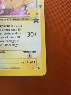 Celebrations Birthday Pikachu #24 Pokemon TCG 25th Anniversary- NM #1572 - Image 5