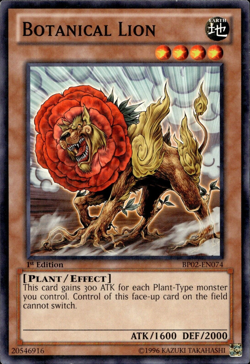 Botanical Lion - Mosaic Rare 1st Edition BP02-EN074 - LP - YuGiOh - Image 1