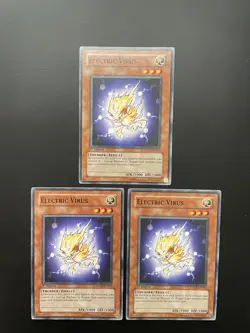 Yugioh Electric Virus STON-EN021 1st Edition Common LP/MP X3 - Image 1