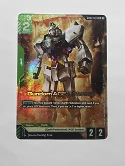 Gundam TCG AGE-1 LR+ & LR Foil Pair - High Rarity Clean Foils - 2 Card Lot - Image 2