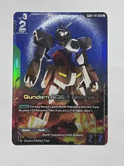 Gundam TCG AGE-1 LR+ & LR Foil Pair - High Rarity Clean Foils - 2 Card Lot - Image 4