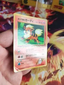 Pokemon Karte Card Blaines Growlithe Fukano Gym Corocoro Promo japanese Good- - Image 5