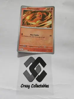 Pokemon Cards Charmander 026/197 Reverse Holo Obsidian Flames Mint Cards - Image 1