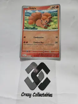 Pokemon Cards Vulpix 028/197 Reverse Holo Obsidian Flames Mint Cards - Image 1
