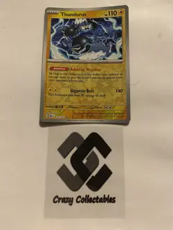 Pokemon Cards Thundurus 070/197 Obsidian Flames Reverse Holo Mint Card - Image 1