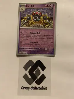 Pokemon Cards Claydol 095/197 Obsidian Flames Reverse Holo Mint Card - Image 1