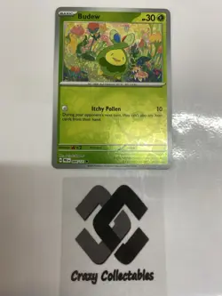 Pokemon Card Budew 004/131 Reverse Holo Prismatic Evolutions Nr Mint Card - Image 1