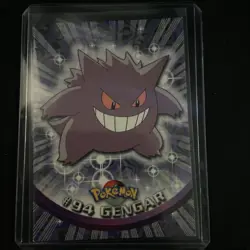 1999 GENGAR #94 Topps Pokemon Blue Logo TV Animation Edition Non-Holo Card NM - Image 1