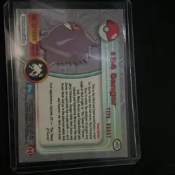 1999 GENGAR #94 Topps Pokemon Blue Logo TV Animation Edition Non-Holo Card NM - Image 2