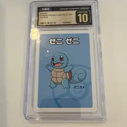 CGC 10 GEM MINT Pokemon Japanese Squirtle Old Maid Playing Card - Image 1