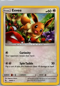 Eevee 48/68 Holo Hidden Fates - Pokemon Card - NM - Image 1