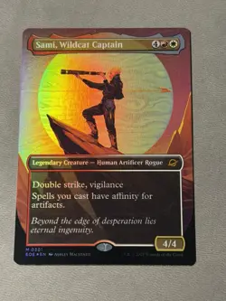 MTG - Sami, Wildcat Captain - EOE - NM Borderless Foil - 301 - Image 1