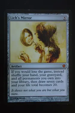 Magic The Gathering MTG LICH'S MIRROR Shards of Alara LP Lightly Played - Image 1