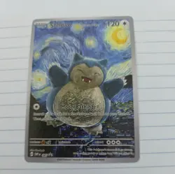 Pokemon Snorlax Starry Night Van Gogh Beautiful Moon FAN ART - Image 1