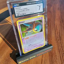 CGC 7 Near Mint Deoxys HOLO Pokemon 2005 EX Emerald - 2/106 - Image 4