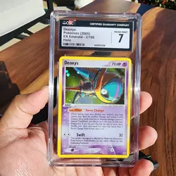 CGC 7 Near Mint Deoxys HOLO Pokemon 2005 EX Emerald - 2/106 - Image 5