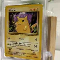 1999 Pokemon Pikachu E3 Stamp Yellow-Cheeks PSA 9 Mint - Image 2