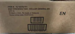 Pokemon TCG 25H1 Stacking Tins Case of 6 Dollar General English 2025 - Image 1
