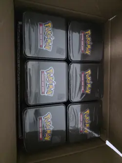 Pokemon TCG 25H1 Stacking Tins Case of 6 Dollar General English 2025 - Image 2