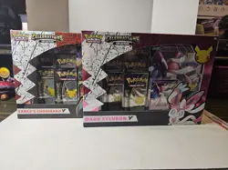 Pokemon Celebrations Dark Sylveon V & Lance's Charizard V Box lot of 2 - Image 1