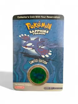 Pokemon Sapphire Kyogre Limited Collectible Coin Nintendo Sealed Vintage 2003 - Image 1