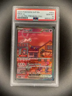 2023 Pokemon SVP EN Mew Ex 151 Ultra-Premium Collection #053 PSA 10 - Image 1