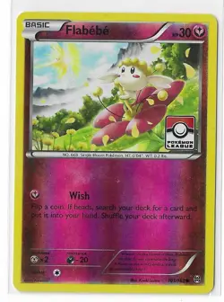 Flabebe 101/162 Stamped League Promo Reverse Holo Breakthrough Pokemon TCG LP - Image 1